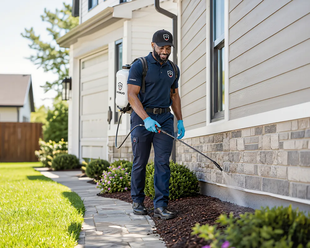 Adibug technician providing general pest control in Hampton Roads